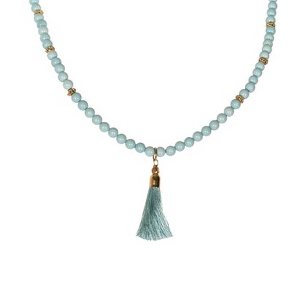 Creamie, Doris halskjede mineral green 