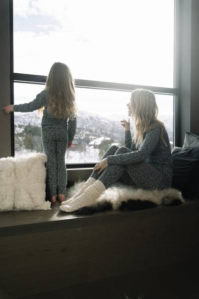 Gullkorn design, M-O-M undertøyssett dame gråblått