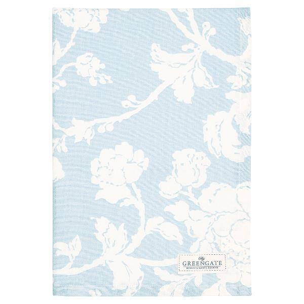 GreenGate, kjøkkenhåndkle Ingrid pale blue