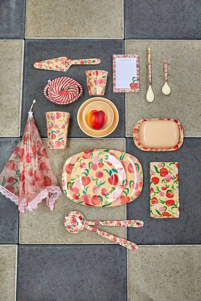 Rice, høy kopp peach print